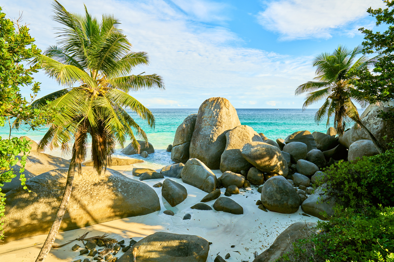 tropical beach Seychelles called "Carana Beach", machabee, mahe, seychelles